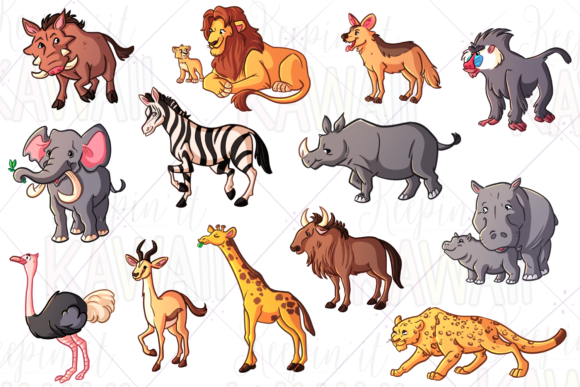Download African Animals Clip Art - Africa Collection