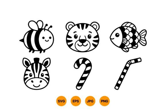 Download Cute Animal SVG Clipart Pack - Clipart Collection