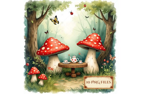 Download Enchanting Forest Tea Party Clipart - Clipart Collection