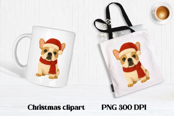 Download Christmas Knitted Dog Clipart PNG Design - Clipart Collection