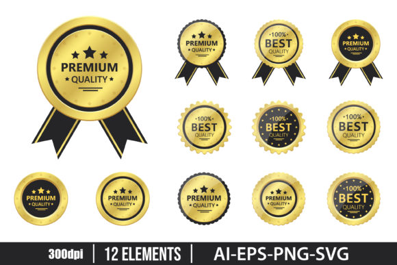 Download Premium Quality Golden Emblem Clipart - Clipart Collection