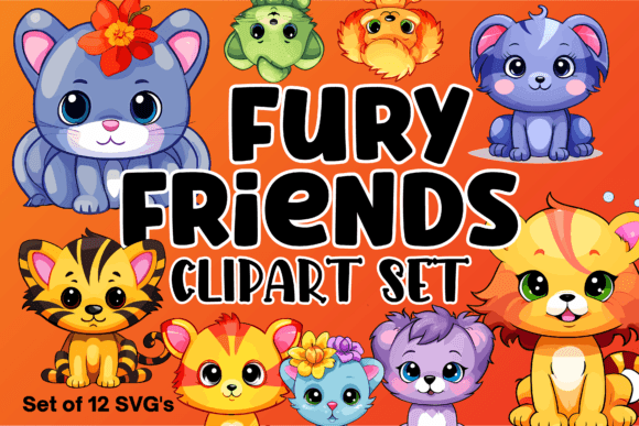 Download Fury Friends Animal Clipart - Clipart Collection