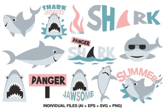 Download Shark Party Clipart for Kids Birthday - Clipart Collection