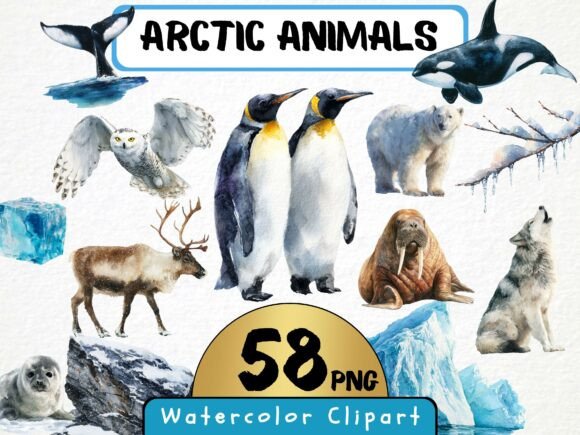 Download Arctic Animals Clipart 58 PNG - Clipart Collection