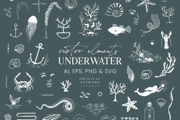 Download Underwater Vector Elements Sea Ocean - Ocean Collection