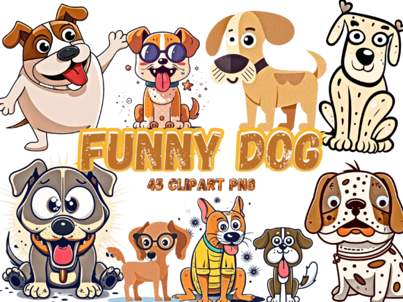 Download 45 Funny Dog Clipart Sublimation PNG - Clipart Collection