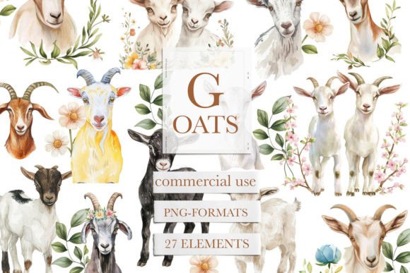 Download Cute Goat Png, Goat Watercolor Clipart - Clipart Collection
