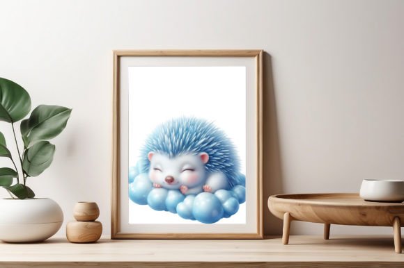 Download Pastel Blue Baby Animal Sleeping Clipart - Clipart Collection