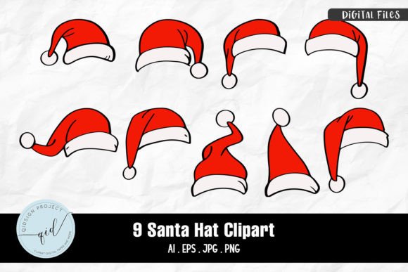 Download Santa Hat Clipart | 9 Variations - Clipart Collection
