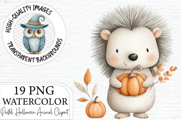 Download Pastel Halloween Animal Clipart Bundle - Clipart Collection