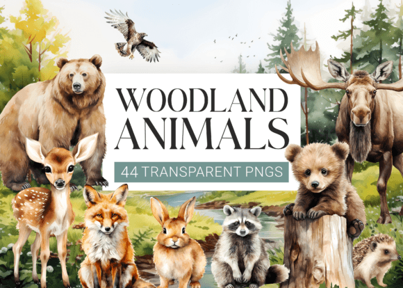 Download Watercolor Woodland Animals Clipart - Clipart Collection