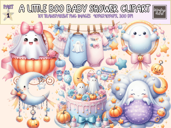 Download A Little Boo Baby Shower Clipart - Clipart Collection