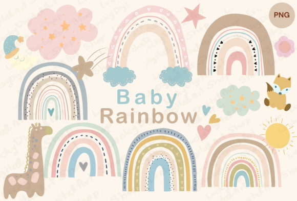 Download Baby Boho Rainbow Clipart - Clipart Collection