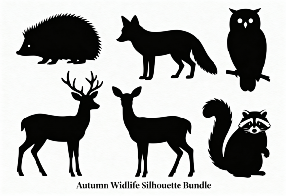 Download Forest Wildlife Silhouette Clipart - Clipart Collection
