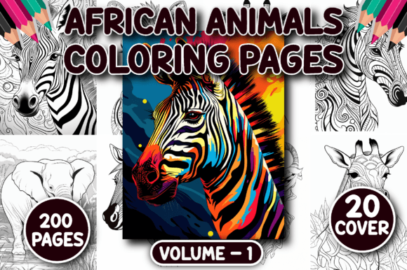 Download 200 African Animals Coloring Pages - Africa Collection
