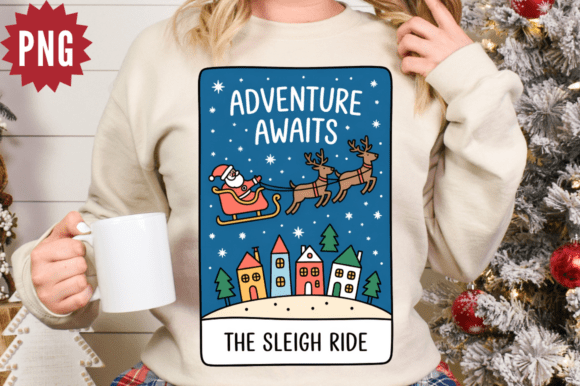 Download Sleigh Christmas Tarot Card Clipart PNG - Clipart Collection