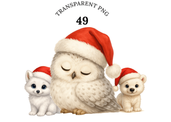 Download 49 Winter Baby Animal Clipart Set - Clipart Collection