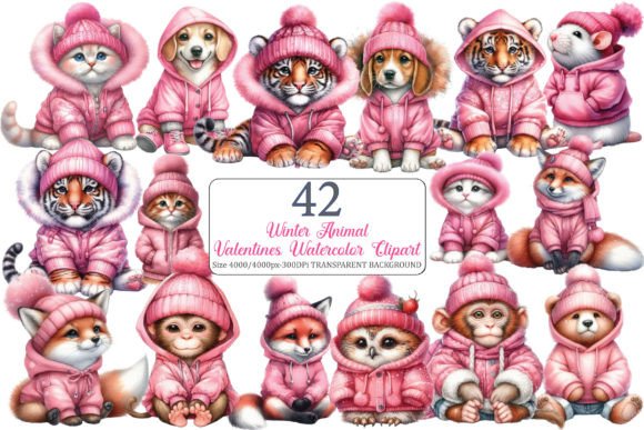 Download Cute Winter Animals Clipart Sublimation - Clipart Collection