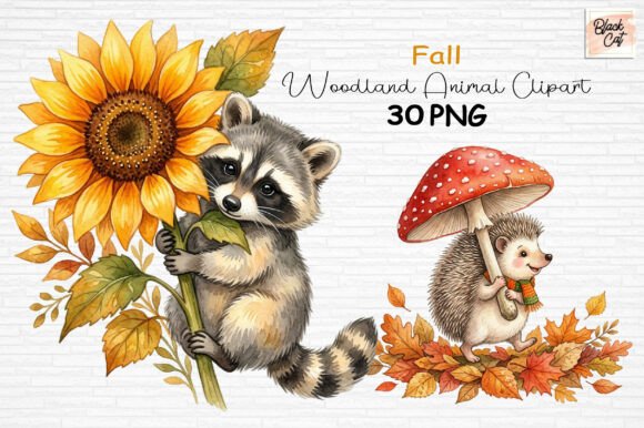 Download Fall Woodland Animal Clipart PNG - Clipart Collection