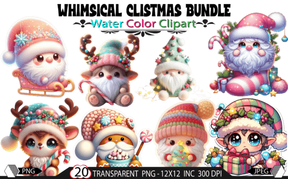 Download 20 Cute Christmas Gnome Woodland Animal - Woodland animal Collection