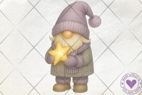 Download Winter Gnome with Star PNG Cozy Clipart - Clipart Collection