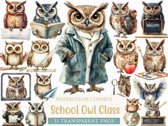 Download School Clipart School Owl Classroom - Clipart Collection