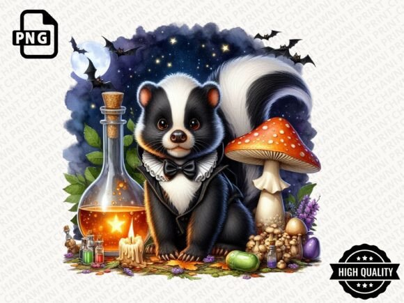 Download Watercolor Halloween Animal Clipart PNG - Clipart Collection