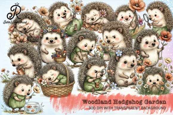 Download Woodland Hedgehog Garden Clipart - Clipart Collection
