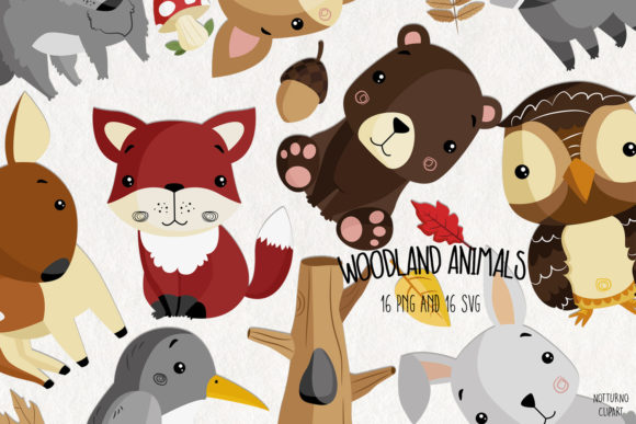 Download Baby Woodland Animals SVG Clipart | Set - Clipart Collection