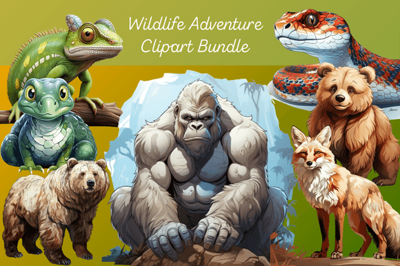 Download Wildlife Adventure Clipart Bundle - Clipart Collection