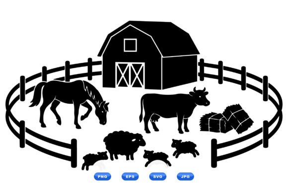 Download Rustic Farm Animal Clipart - Rustic Collection