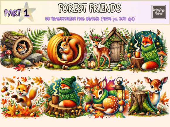 Download Forest Friends Clipart - Clipart Collection