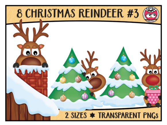 Download Christmas Reindeer Clipart #3 - Clipart Collection