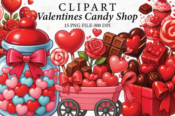 Download Valentine Candy Clipart Bundle - Clipart Collection