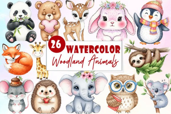 Download Cute Little Animal Clipart, Woodland PNG - Clipart Collection