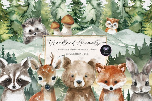 Download Woodland Animals Watercolor - Woodland animal Collection