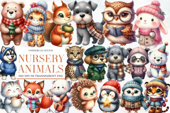 Download Nursery Animals Clipart - Clipart Collection