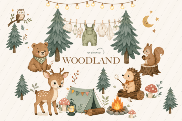 Download Cute Woodland Forest Animal Clipart - Clipart Collection