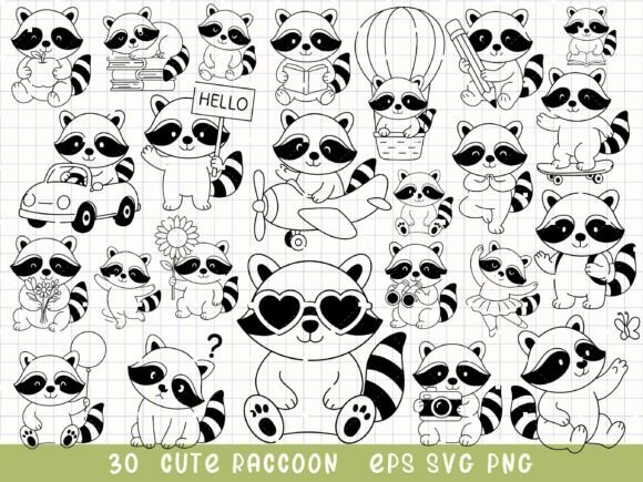 Download Raccoon Svg Cute Animal Clipart - Clipart Collection